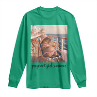 Summer Capybara Pregnancy Long Sleeve Shirt Baby Announcement Gift