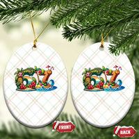 Tropical Beach Six Seven Ceramic Ornament Summer Island Vacation Graphic