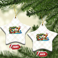 Tropical Beach Six Seven Ceramic Ornament Summer Island Vacation Graphic