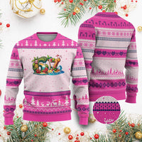 Tropical Beach Six Seven Ugly Christmas Sweater Summer Island Vacation Graphic