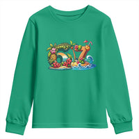 Tropical Beach Six Seven Youth Sweatshirt Summer Island Vacation Graphic