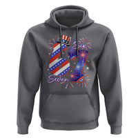 Patriotic Six Seven Hoodie Red White And Blue Fireworks Graphic