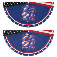 Funny Six Seven Patriotic Fan Flag Red White And Blue Fireworks Graphic
