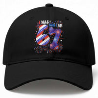 I Was Six Now I Am Seven Baseball Cap Patriotic 7th Birthday Gift