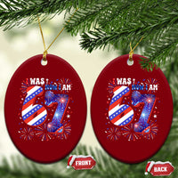 I Was Six Now I Am Seven Ceramic Ornament Patriotic 7th Birthday Gift
