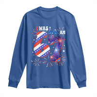 I Was Six Now I Am Seven Long Sleeve Shirt Patriotic 7th Birthday Gift