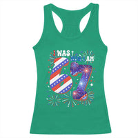 I Was Six Now I Am Seven Racerback Tank Top Patriotic 7th Birthday Gift