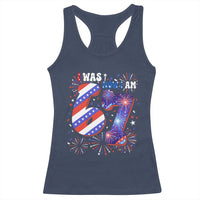 I Was Six Now I Am Seven Racerback Tank Top Patriotic 7th Birthday Gift
