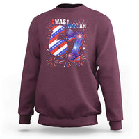 I Was Six Now I Am Seven Sweatshirt Patriotic 7th Birthday Gift