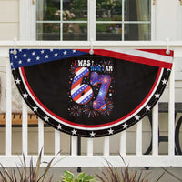 I Was Six Now I Am Seven Patriotic Fan Flag 7th Birthday Gift