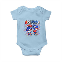 Funny Six Seven Dabbing Baby Onesie Patriotic American Pride Gift