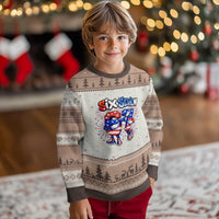 Funny Six Seven Dabbing Ugly Christmas Sweater Patriotic American Pride Gift