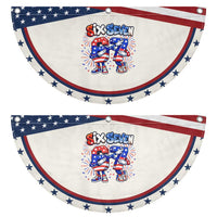 Funny Six Seven Dabbing Patriotic Fan Flag American Pride Gift