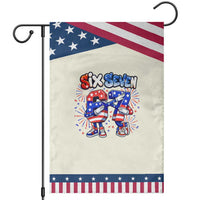 Funny Six Seven Dabbing Patriotic Garden Flag American Pride Gift
