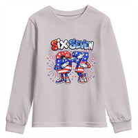 Funny Six Seven Dabbing Youth Sweatshirt Patriotic American Pride Gift