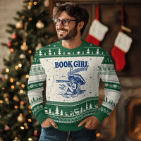 Book Girl Summer Ugly Christmas Sweater Funny Beach Book Lover Gift