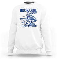 Book Girl Summer Sweatshirt Funny Beach Book Lover Gift