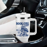 Book Girl Summer Tumbler With Handle Funny Beach Book Lover Gift