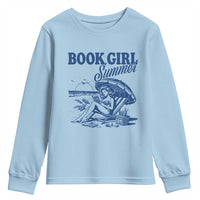 Book Girl Summer Youth Sweatshirt Funny Beach Book Lover Gift