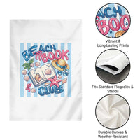 Beach Book Club Garden Flag Bookworm Summer Vacation Graphic