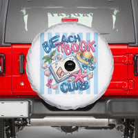 Beach Book Club Spare Tire Cover Bookworm Summer Vacation Graphic