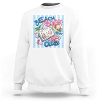 Beach Book Club Sweatshirt Bookworm Summer Vacation Graphic