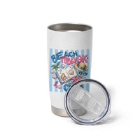 Beach Book Club Tumbler Cup Bookworm Summer Vacation Graphic