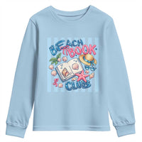 Beach Book Club Youth Sweatshirt Bookworm Summer Vacation Graphic