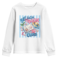 Beach Book Club Youth Sweatshirt Bookworm Summer Vacation Graphic
