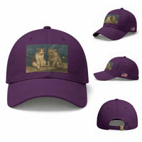 Funny Smoking Cat Baseball Cap Meme Cool Kitten With Cigarette