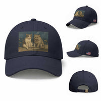 Funny Smoking Cat Baseball Cap Meme Cool Kitten With Cigarette
