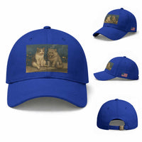 Funny Smoking Cat Baseball Cap Meme Cool Kitten With Cigarette