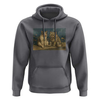 Funny Smoking Cat Hoodie Meme Cool Kitten With Cigarette