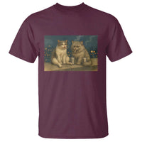 Funny Smoking Cat T Shirt Meme Cool Kitten With Cigarette