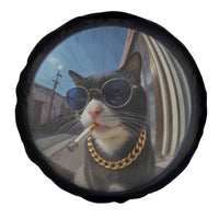 Smoking Cat Spare Tire Cover Meme Funny Cool Kitten TS12