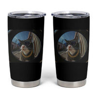 Smoking Cat Tumbler Cup Meme Funny Cool Kitten