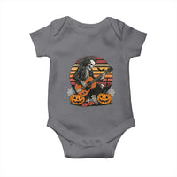 Halloween Rock Baby Onesie Skeleton Playing Guitar Rock And Roll - Wonder Print Shop