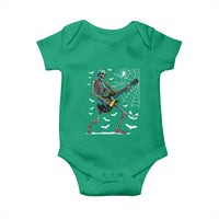 Halloween Rock And Roll Baby Onesie Skeleton Playing Guitar - Wonder Print Shop