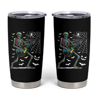 Halloween Rock And Roll Tumbler Cup Skeleton Playing Guitar