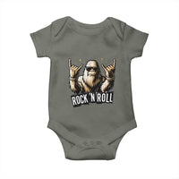 Funny Bigfoot Rock N Roll Baby Onesie Music Lover Sasquatch - Wonder Print Shop