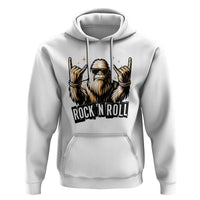 Funny Bigfoot Rock N Roll Hoodie Music Lover Sasquatch - Wonder Print Shop