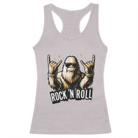 Funny Bigfoot Rock N Roll Racerback Tank Top Music Lover Sasquatch - Wonder Print Shop