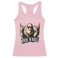 Funny Bigfoot Rock N Roll Racerback Tank Top Music Lover Sasquatch - Wonder Print Shop