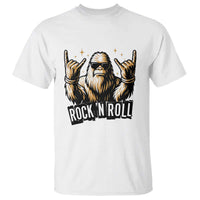 Funny Bigfoot Rock N Roll T Shirt Music Lover Sasquatch - Wonder Print Shop