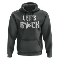 Bigfoot Rock N Roll Hoodie Funny Lets Rock Music Lover - Wonder Print Shop