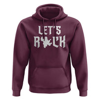 Bigfoot Rock N Roll Hoodie Funny Lets Rock Music Lover - Wonder Print Shop