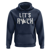 Bigfoot Rock N Roll Hoodie Funny Lets Rock Music Lover - Wonder Print Shop