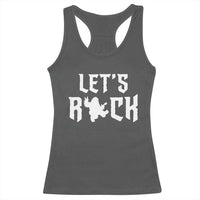 Bigfoot Rock N Roll Racerback Tank Top Funny Lets Rock Music Lover - Wonder Print Shop