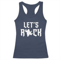 Bigfoot Rock N Roll Racerback Tank Top Funny Lets Rock Music Lover - Wonder Print Shop