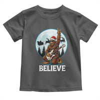 Christmas Bigfoot Toddler T Shirt Believe Funny Santa Rock N Roll - Wonder Print Shop